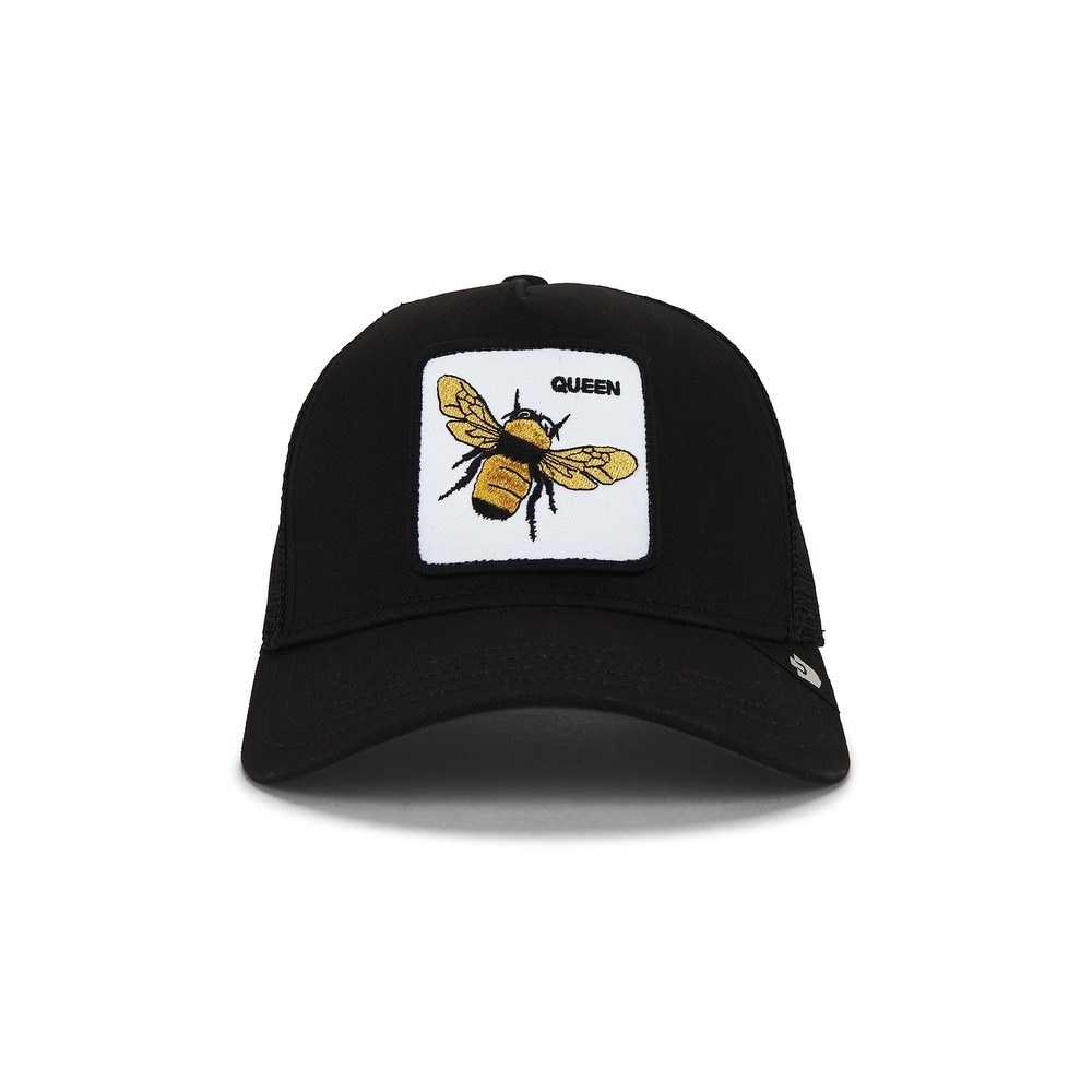 Goorin Bros The Farm Queen Bee Trucker Hat Black Yellow Stitch Snapback Cap NEW